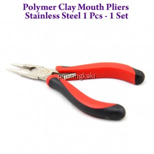 Polymer Clay Mouth Pliers Stainless Steel 1 Pcs - 1 Set ( GJ-12 )
